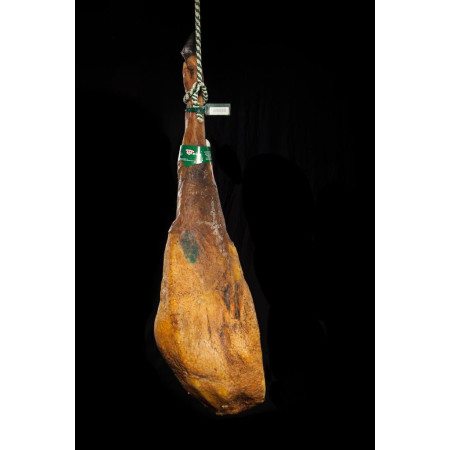 Jamón Cebo Campo ibérico, 50 % raza ibérica, Brida verde 8.5 Kg.