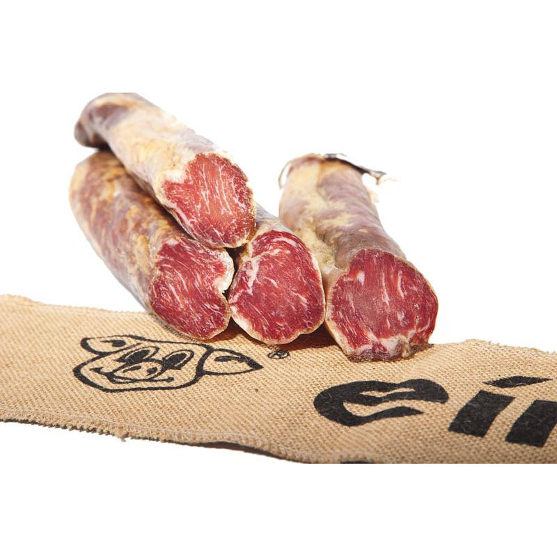 Caña lomo bellota 100 % ibérico SIN PIMENTÓN, Media pieza 450-500 gr