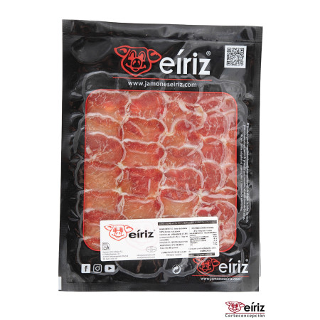 Caña de lomo bellota 100 % ibérica, SIN PIMENTÓN loncheada, 100 gr.