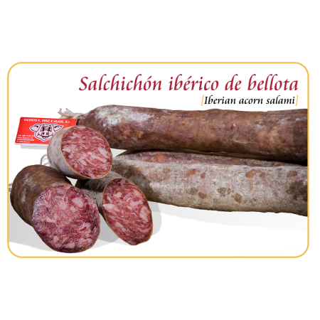 Salchichón Bellota ibérico Extra 0,5 Kg.