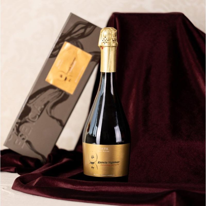 Cava Méthode Tradicionnelle ESENCIA VEGAMAR Brut Nature Estuchado