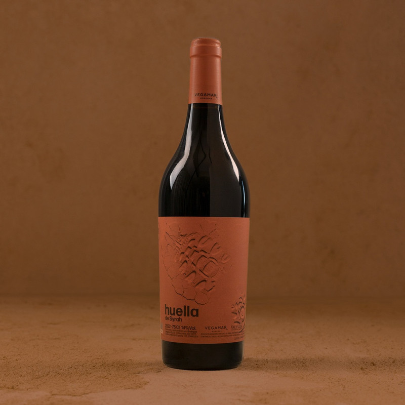 Botella Vino Tinto HUELLA de Syrah VEGAMAR