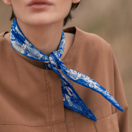 Botella Vino Blanco Sauvignon Blanc LAMUÀ de VEGAMAR con Pañuelo