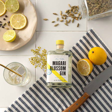 Ginebra Premium MAGARI BLOSSOM GIN Citrus & Algae 70 cl