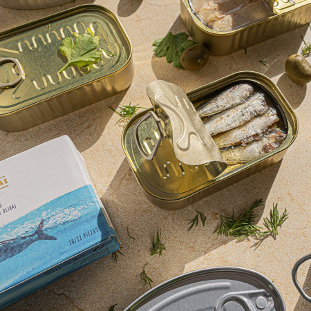 Lata Sardinillas en Aceite de Oliva 16/22 Piezas RR-115 HERENCIA DEL MAR (Elaborado en Galicia) Gourmet