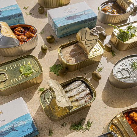 Lata Zamburiñas en Salsa de Vieira 10/14 Piezas OL-120 HERENCIA DEL MAR (Rías Gallegas) Gourmet