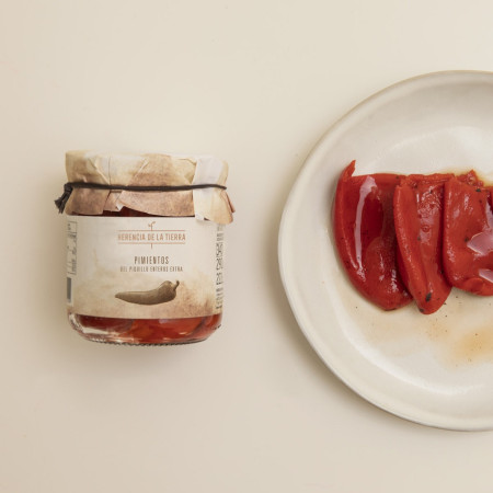 Frasco Pimientos del Piquillo 290 g Neto HERENCIA DE LA TIERRA Producto Nacional
