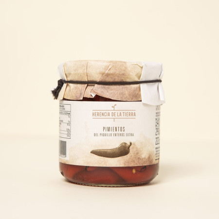 Frasco Pimientos del Piquillo 290 g Neto HERENCIA DE LA TIERRA Producto Nacional