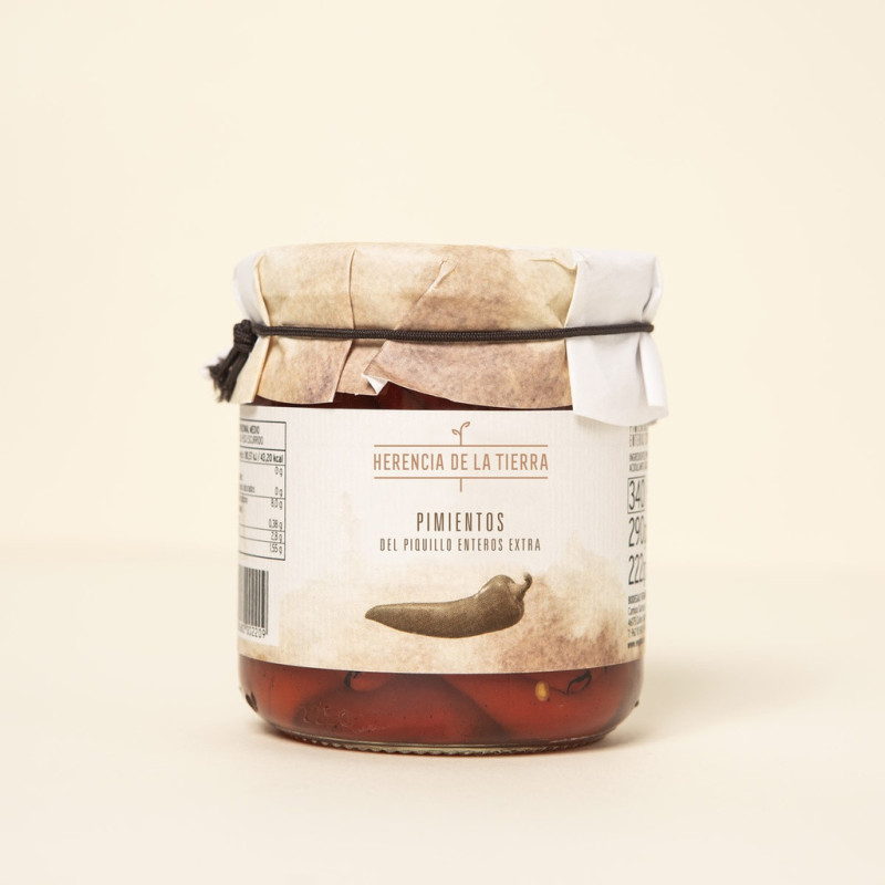 Frasco Pimientos del Piquillo 290 g Neto HERENCIA DE LA TIERRA Producto Nacional