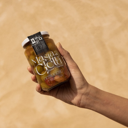 Tarro Aceitunas Aliñadas al Estilo de la Yaya 350 g Neto MASÍA DE GRETTA
