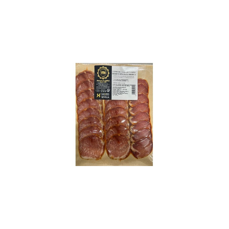 CAÑA DE LOMO DE CEBO DE CAMPO IBERICO 50% RAZA IBERICA LONCH. 100 g.