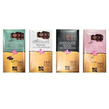 PACK CHOCOLATE CON AOVE ROYAL 4 Tabletas 115 GR