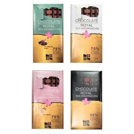 PACK CHOCOLATE CON AOVE ROYAL 4 Tabletas 115 GR