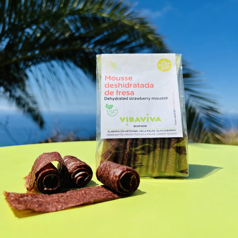 Mousse deshidratada de fresa