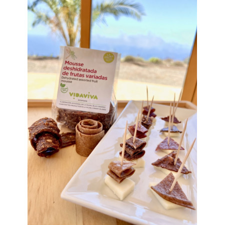 Mousse deshidratada de frutas variadas