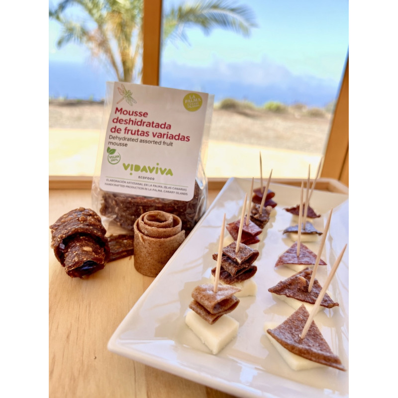 Mousse deshidratada de frutas variadas