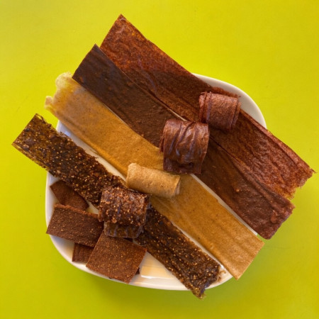 Mousse deshidratada de frutas variadas