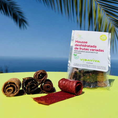 Mousse deshidratada de frutas variadas